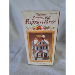 Vintage 1988 Simmering Potpourri House Aromatherapy 80s Earth Scents Beige NOS